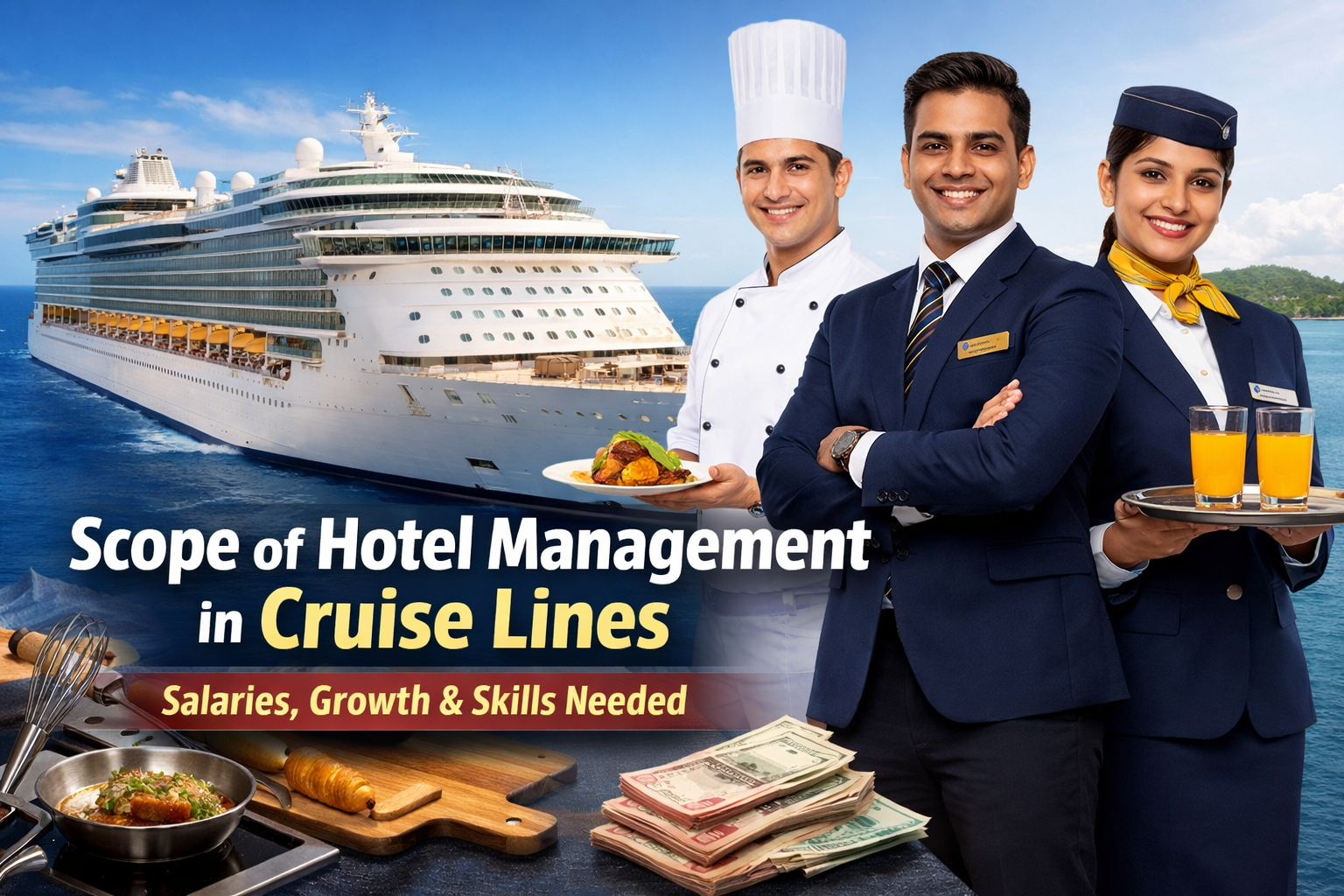 Scope of Hotel Management in Cruise Lines: Salaries, Growth & Skills Needed
