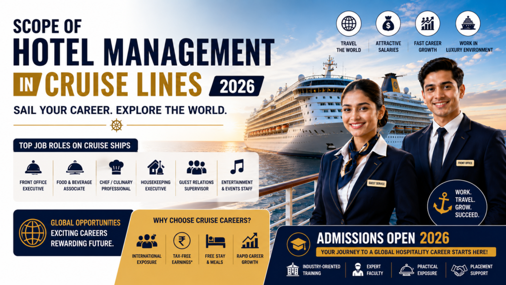 Scope of Hotel Management in Cruise Lines 2026 | AIHS