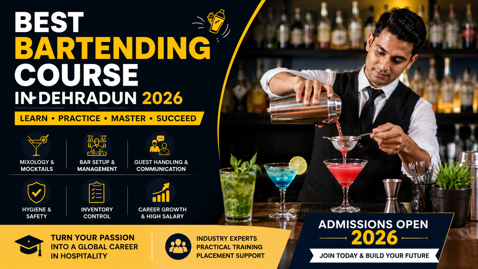 Best Bartending Course in Dehradun 2026 | AIHS