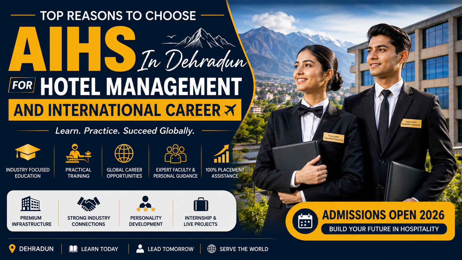 Top Reasons To Choose AIHS IN Dehradun For Hotel Management And International Career