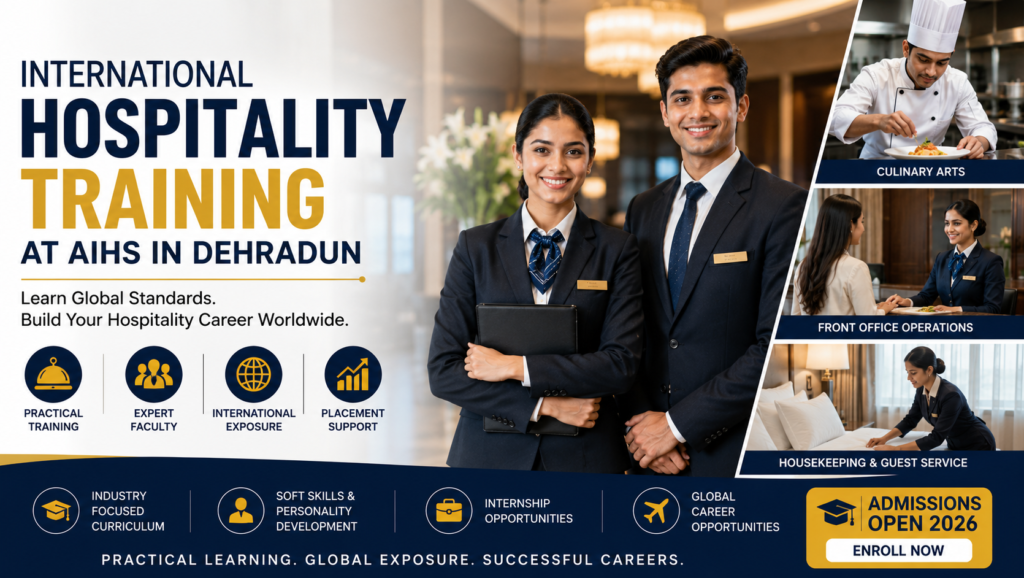 International Hospitality Training at AIHS Dehradun