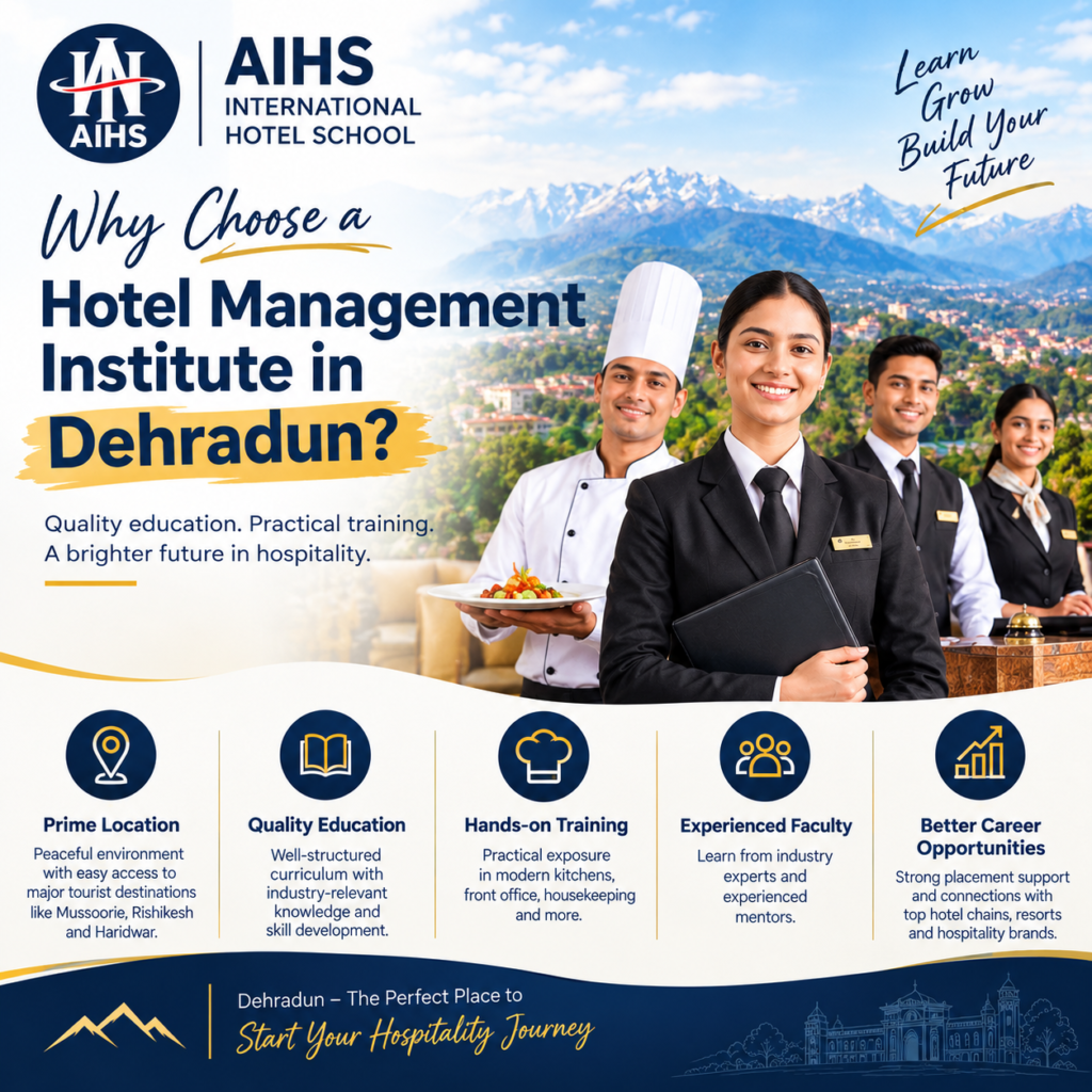 best hotel management institute in dehradun